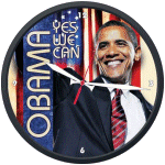 Obama Yes We Can Clock
