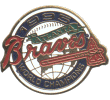 [1995 World Series Champs Globe Braves Pin]