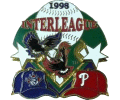 1998 Interleague Blue Jays vs Phillies Pin