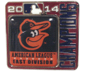 [2014 American League East Champs Baltimore Orioles Square Pin]