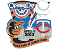 2013 Orioles Opening Day pin