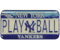 [Yankees License Plate Pin]