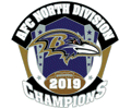Ravens 2019 AFC North Champs Pin