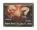 Super Bowl 4 Dueling Helmets Stamp Pin