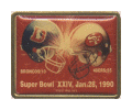 Super Bowl 24 Dueling Helmets Stamp Pin