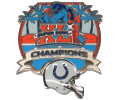 Super Bowl 41 Champs Helmet Pin