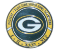 Super Bowl 45 Champion Packers Four Time Pin