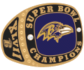 Super Bowl 47 Champion Ravens Ring Pin