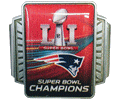 Super Bowl 51 Champion Patriots Trophy Pin