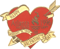 Olympics Valentine's Day Heart pin