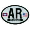 [Arkansas Oval Reflective Decal]