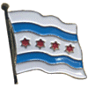 [Chicago Flag Pin]