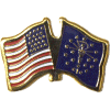 [U.S. & Indiana Flag Pin]