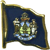 [Maine Flag Pin]