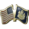 [U.S. & Maine Flag Pin]