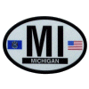 [Michigan Oval Reflective Decal]