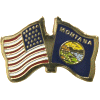 [U.S. & Montana Flag Pin]