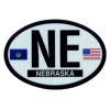 [Nebraska Oval Reflective Decal]