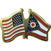 [U.S. & Ohio Flag Pin]