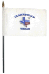 Clarksville, Texas Desk Flag