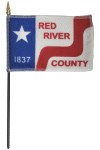 Red River County, Texas Desk Flag