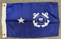 Coast Guard 1 star 12x18 inch Nylon Flag 