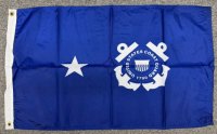 Coast Guard 1 star 2x3' Nylon Flag 