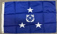 Coast Guard 3 star 2x3' Nylon Flag 