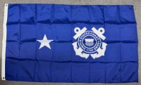 Coast Guard 1 star 3x5' Nylon Flag 