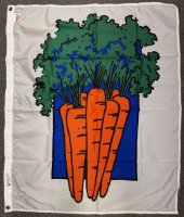 34x44 inch Carrot decorative flag 