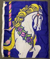 34x44 inch Carousel decorative flag 