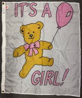 34x44 inch It's A Girl Balloon decorative flag 