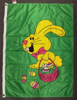 32x40 inch Bunny Basket decorative flag 