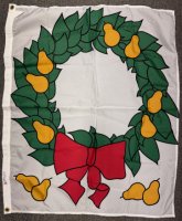 34x44 inch Wreath decorative flag 