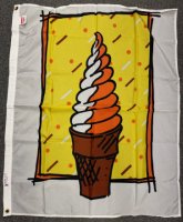 34x44 inch Ice Cream Cone decorative flag 